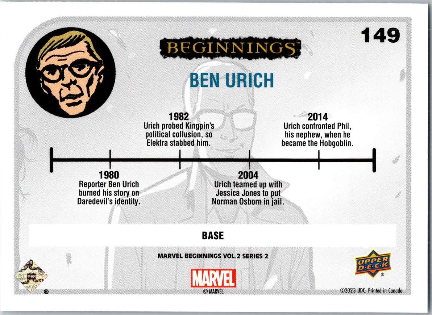 Ben Urich back card image