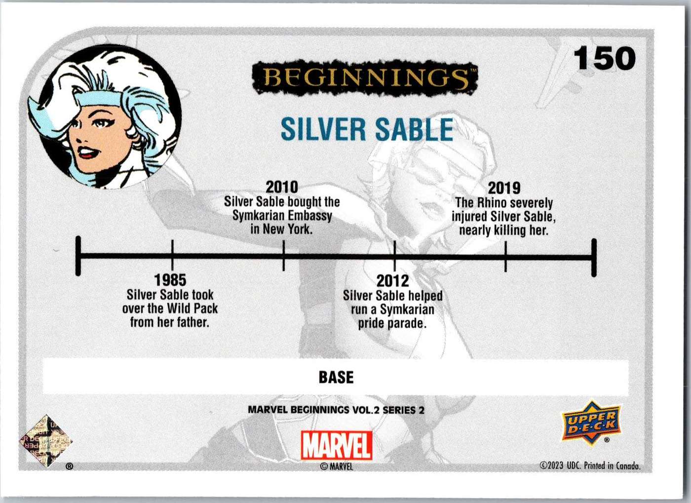 Silver Sable back card image