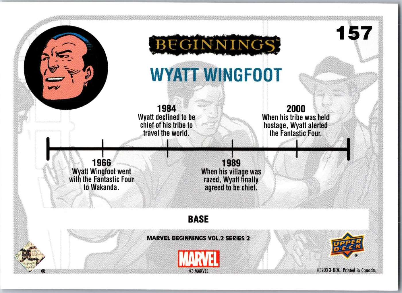 Wyatt Wingfoot back card image