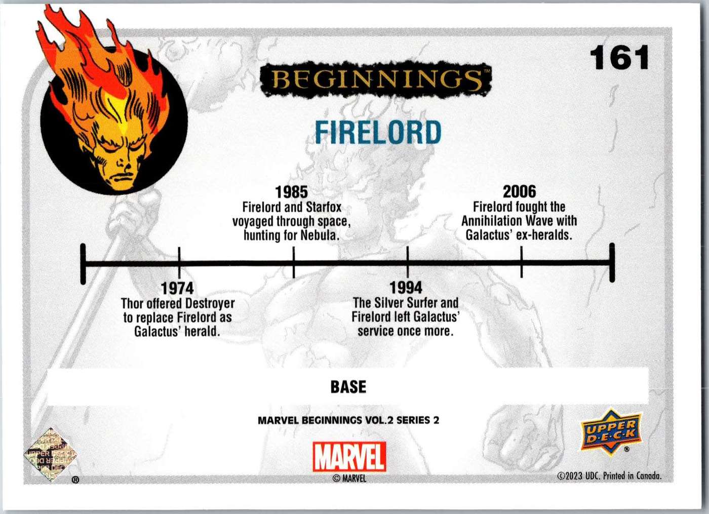 Firelord back card image