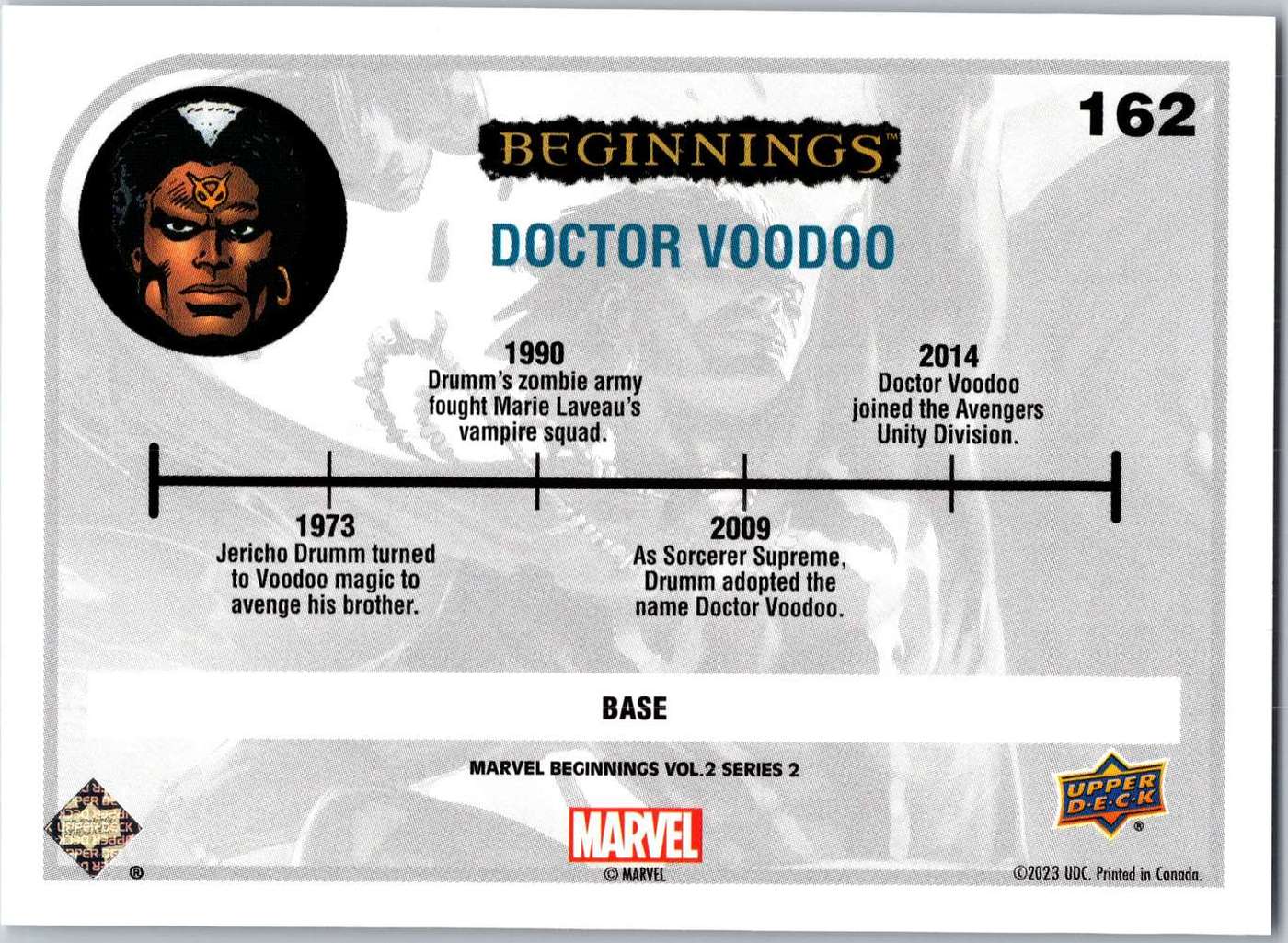 Doctor Voodoo back card image