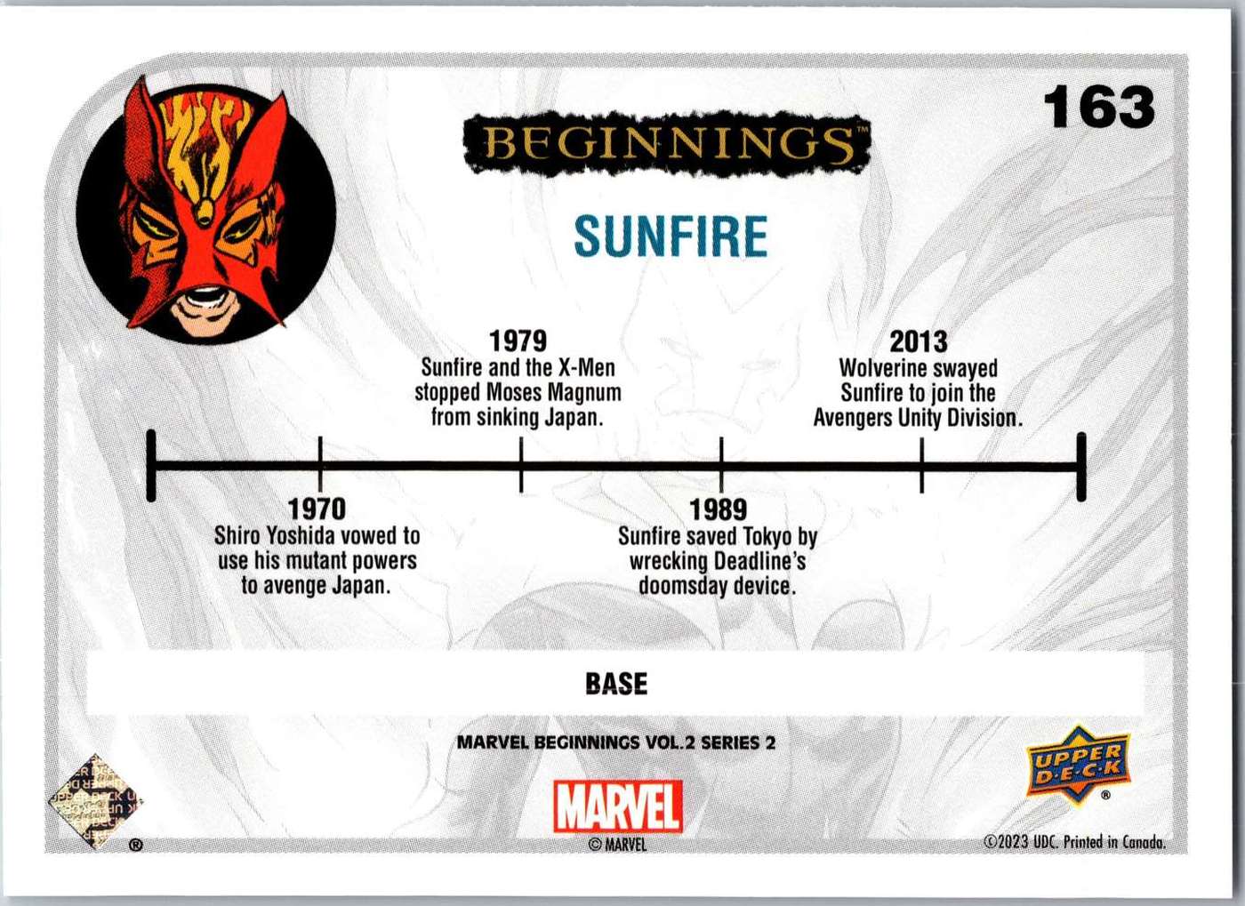 Sunfire back card image