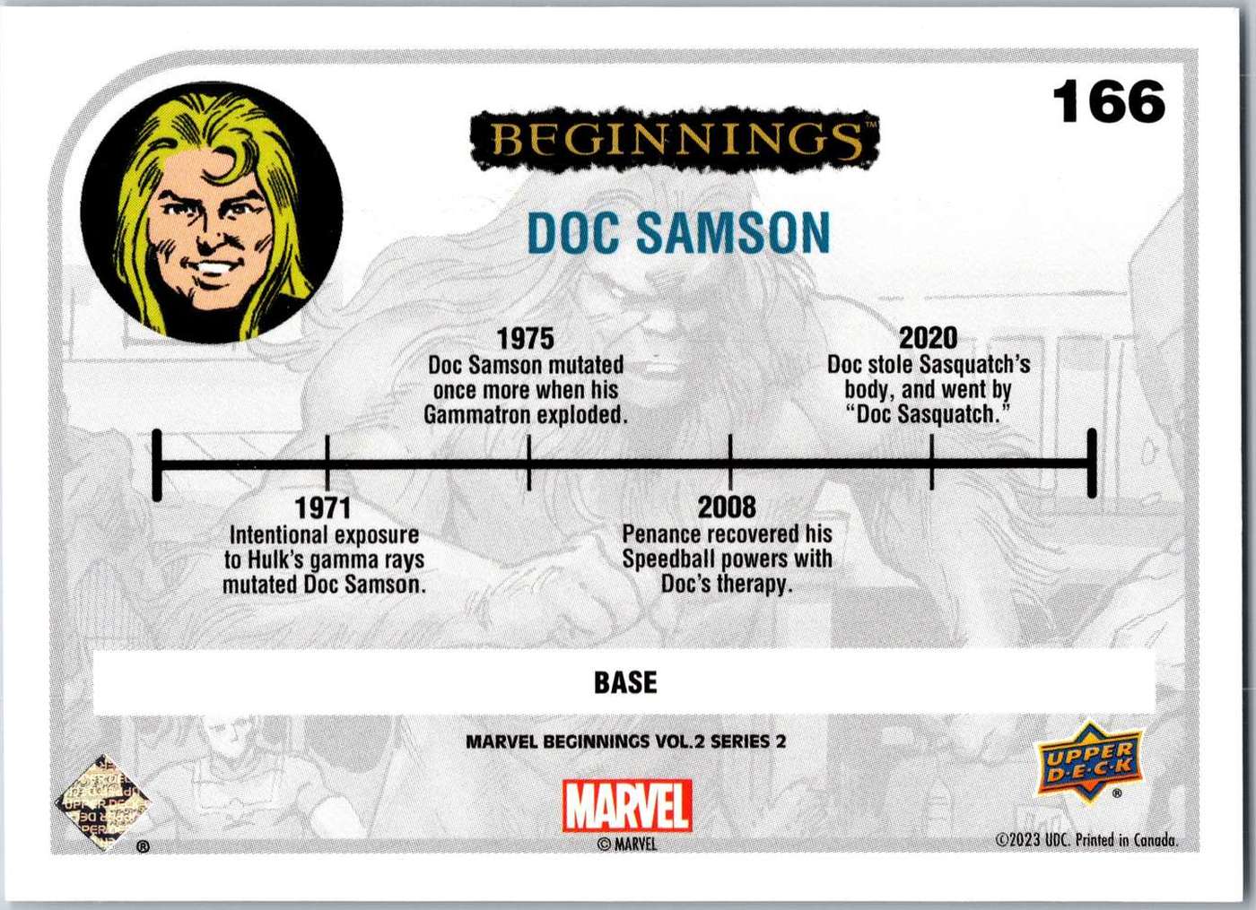 Doc Samson back card image