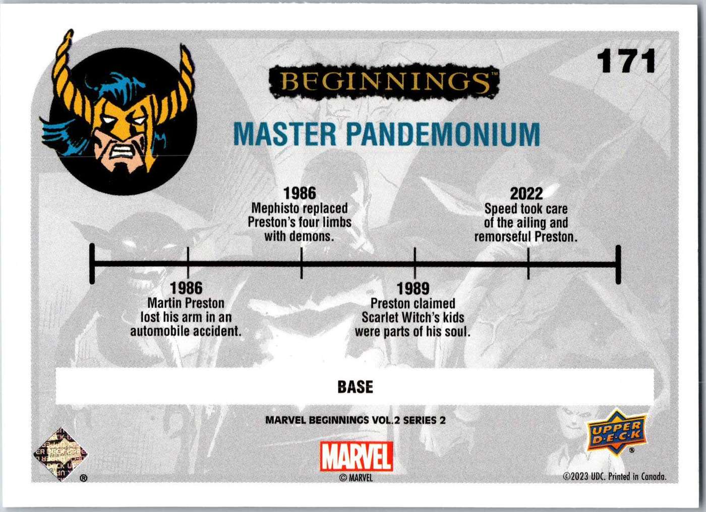 Master Pandemonium back card image