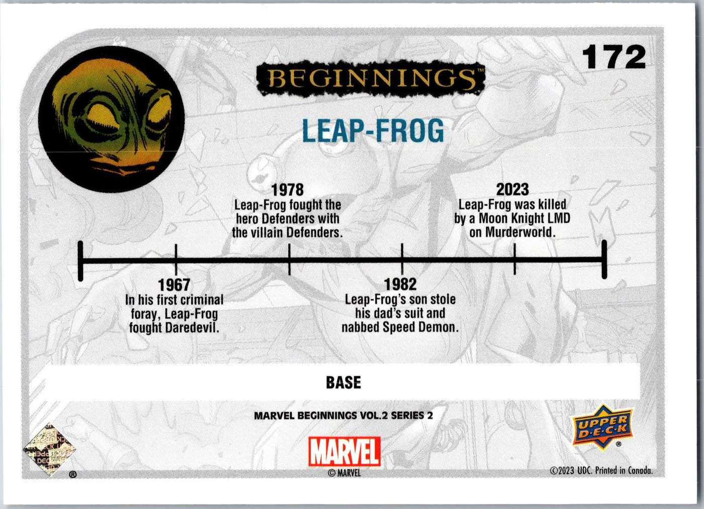 Leap-Frog back card image