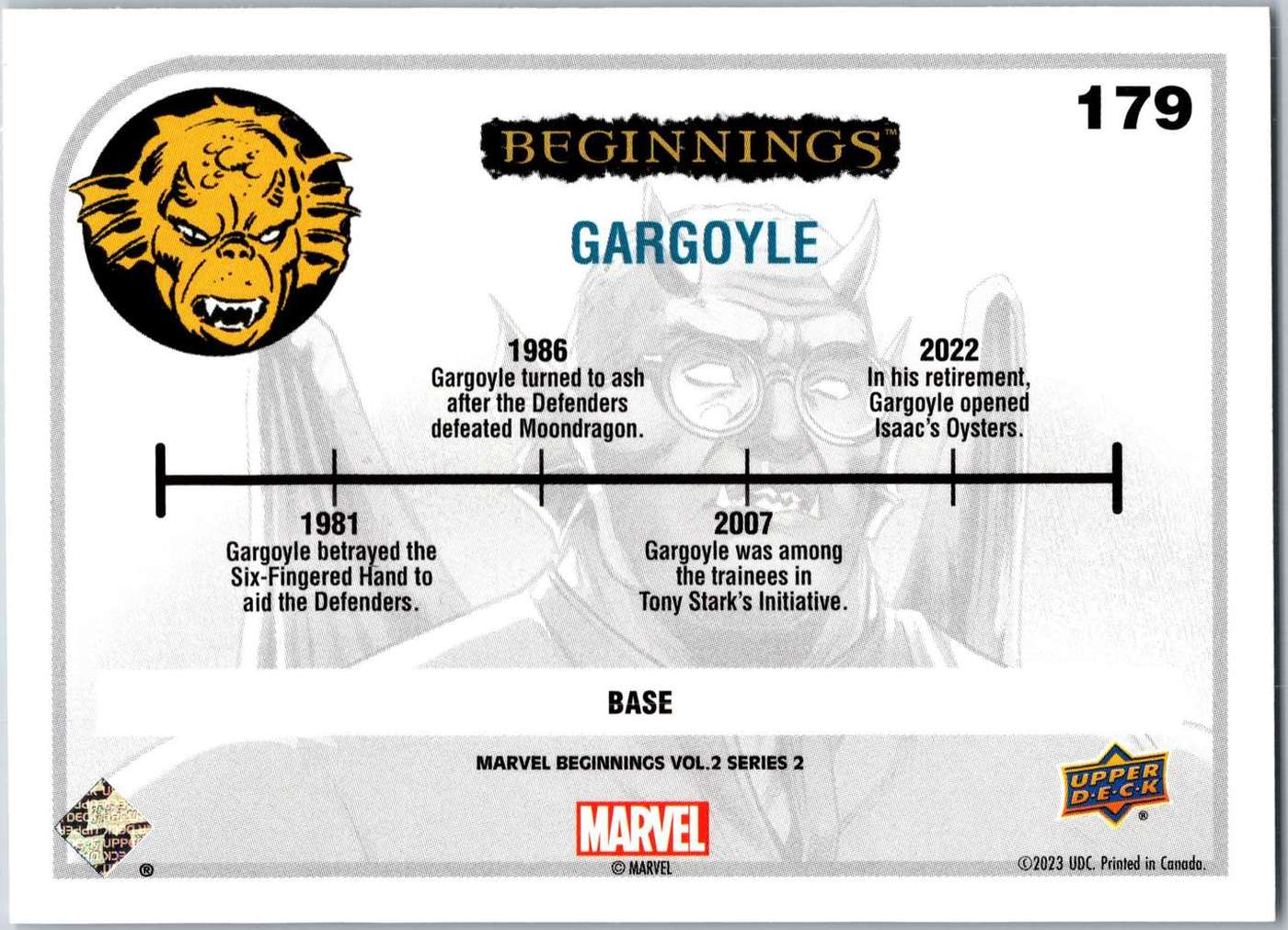 Gargoyle back card image