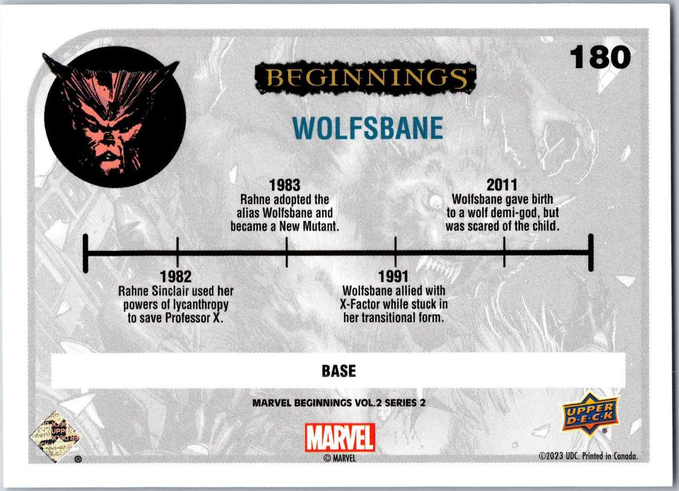 Wolfsbane back card image