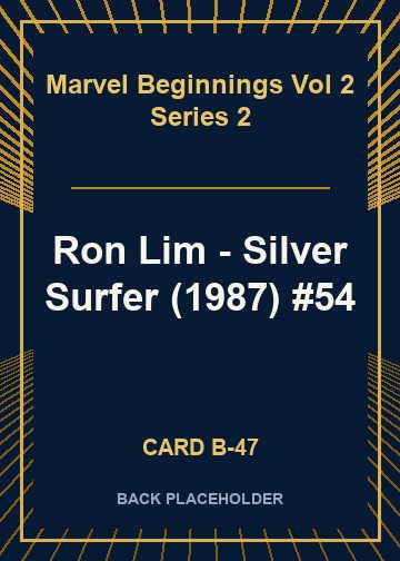 Ron Lim - Silver Surfer (1987) #54 back card image