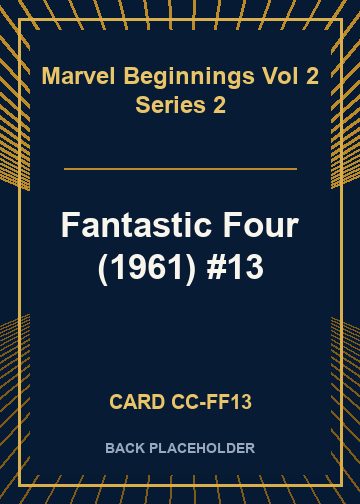 Fantastic Four (1961) #13 back card image