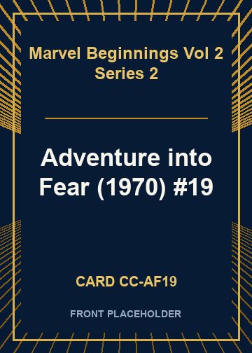 Adventure into Fear (1970) #19 card thumbnail