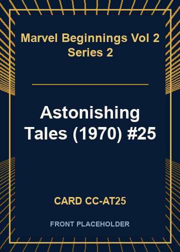 Astonishing Tales (1970) #25 card thumbnail