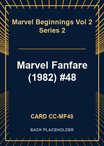 Marvel Fanfare (1982) #48 back card image