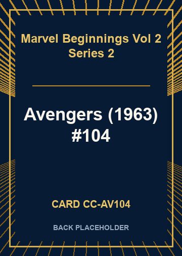 Avengers (1963) #104 back card image
