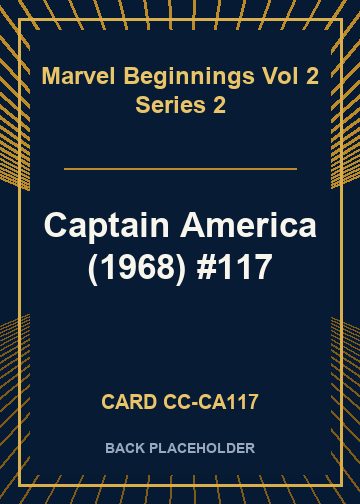 Captain America (1968) #117 back card image