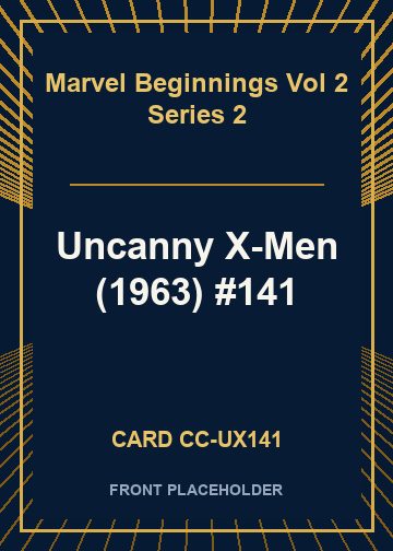 Uncanny X-Men (1963) #141 card thumbnail