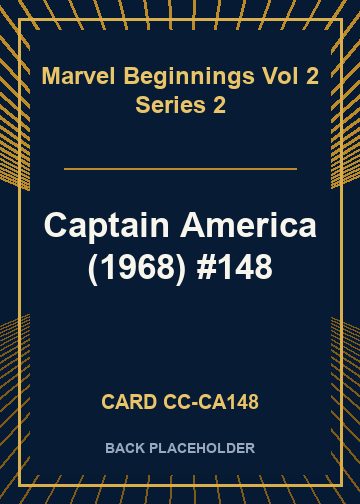 Captain America (1968) #148 back card image