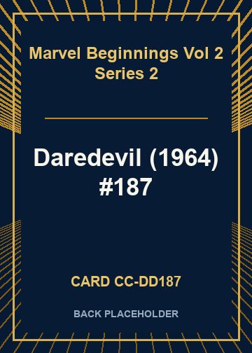 Daredevil (1964) #187 back card image