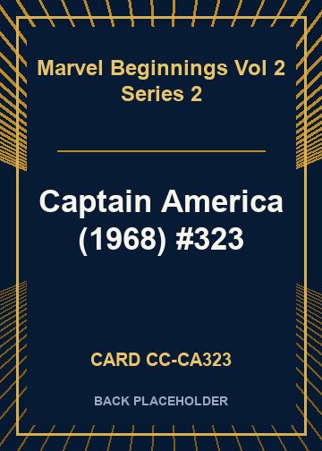 Captain America (1968) #323 back card image