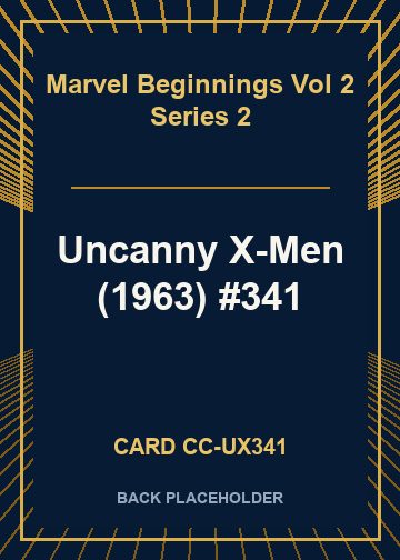 Uncanny X-Men (1963) #341 back card image