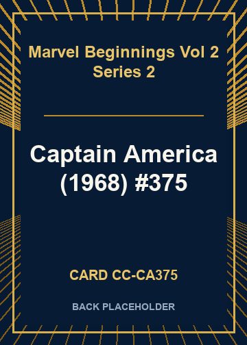 Captain America (1968) #375 back card image