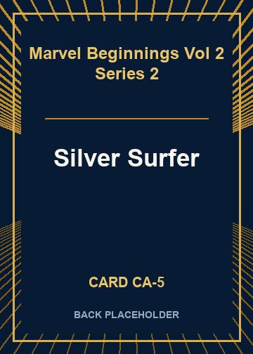 Silver Surfer back card image