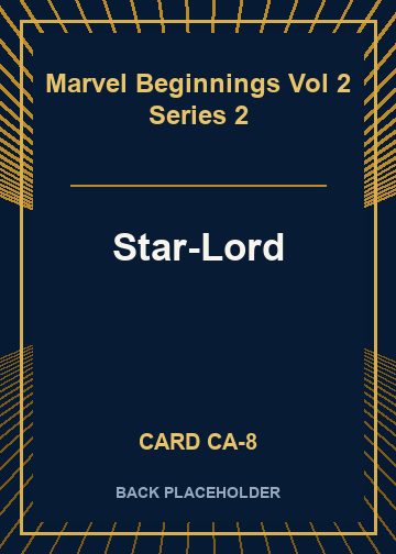Star-Lord back card image