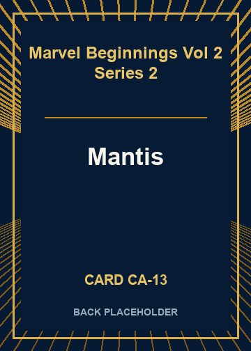 Mantis back card image