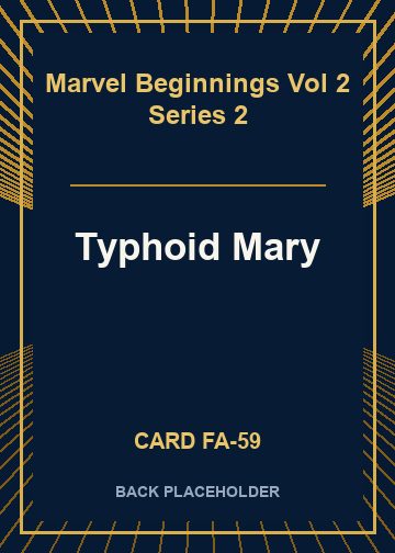 Typhoid Mary back card image