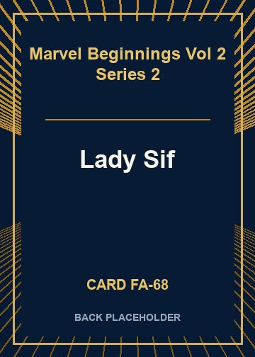 Lady Sif back card image