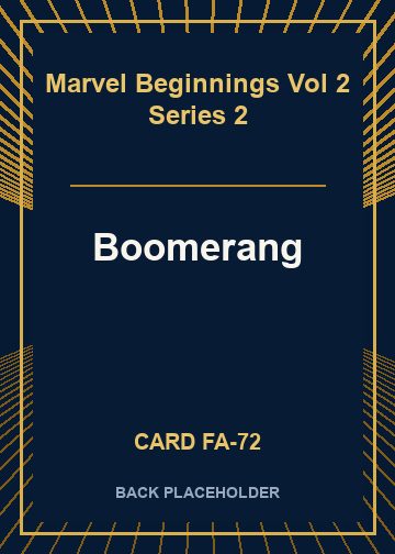 Boomerang back card image