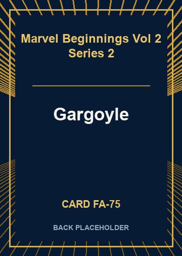 Gargoyle back card image