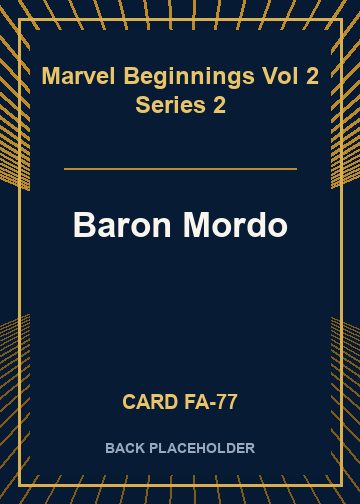 Baron Mordo back card image