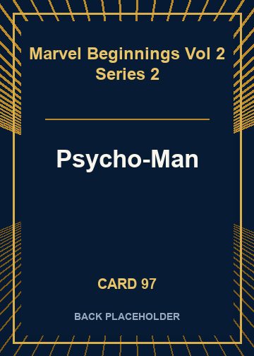 Psycho-Man back card image
