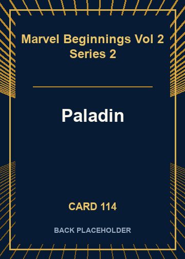 Paladin back card image