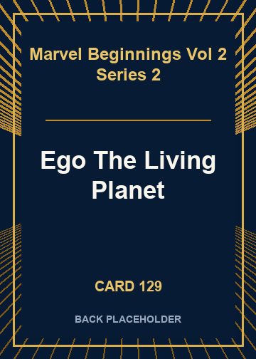 Ego The Living Planet back card image