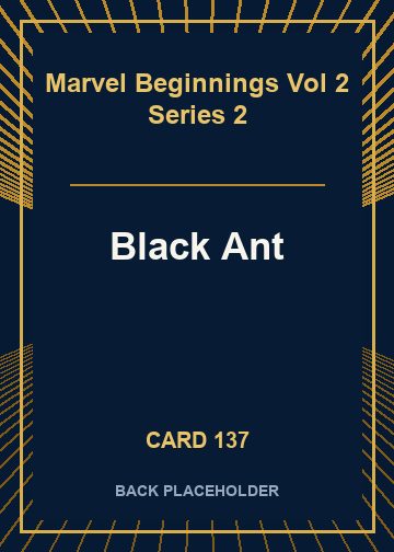 Black Ant back card image