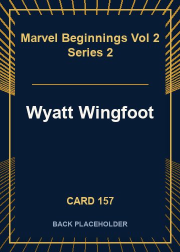 Wyatt Wingfoot back card image