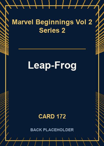 Leap-Frog back card image
