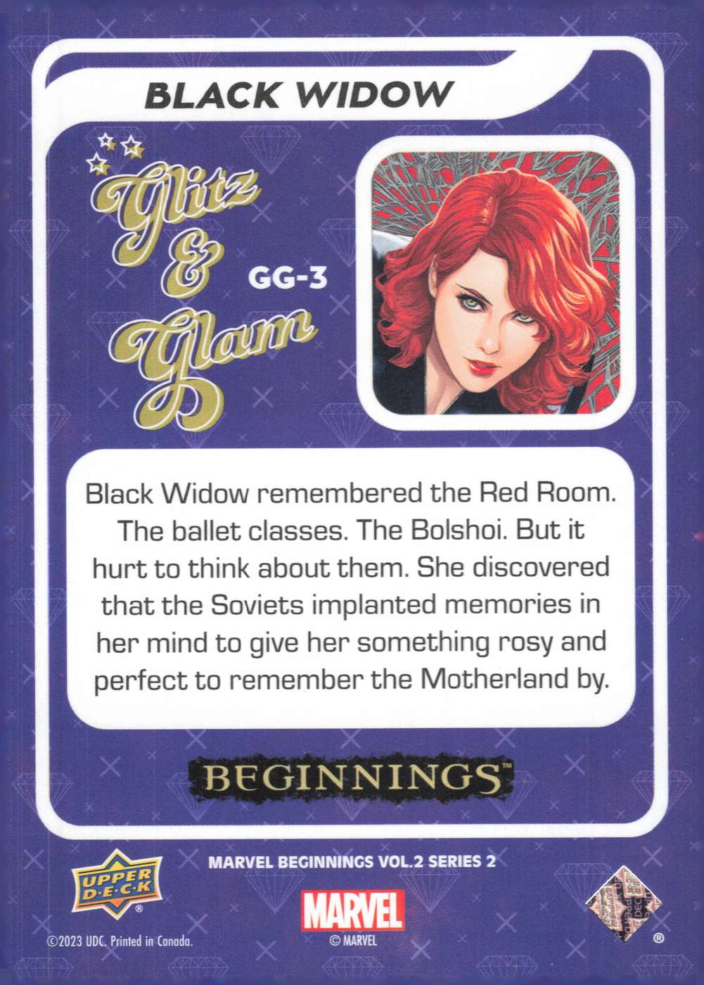 Black Widow back card image