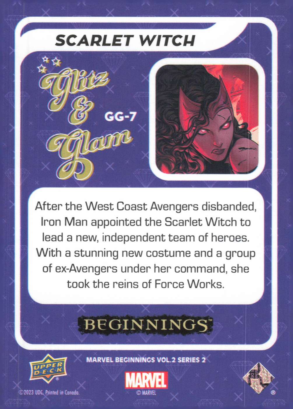 Scarlet Witch back card image