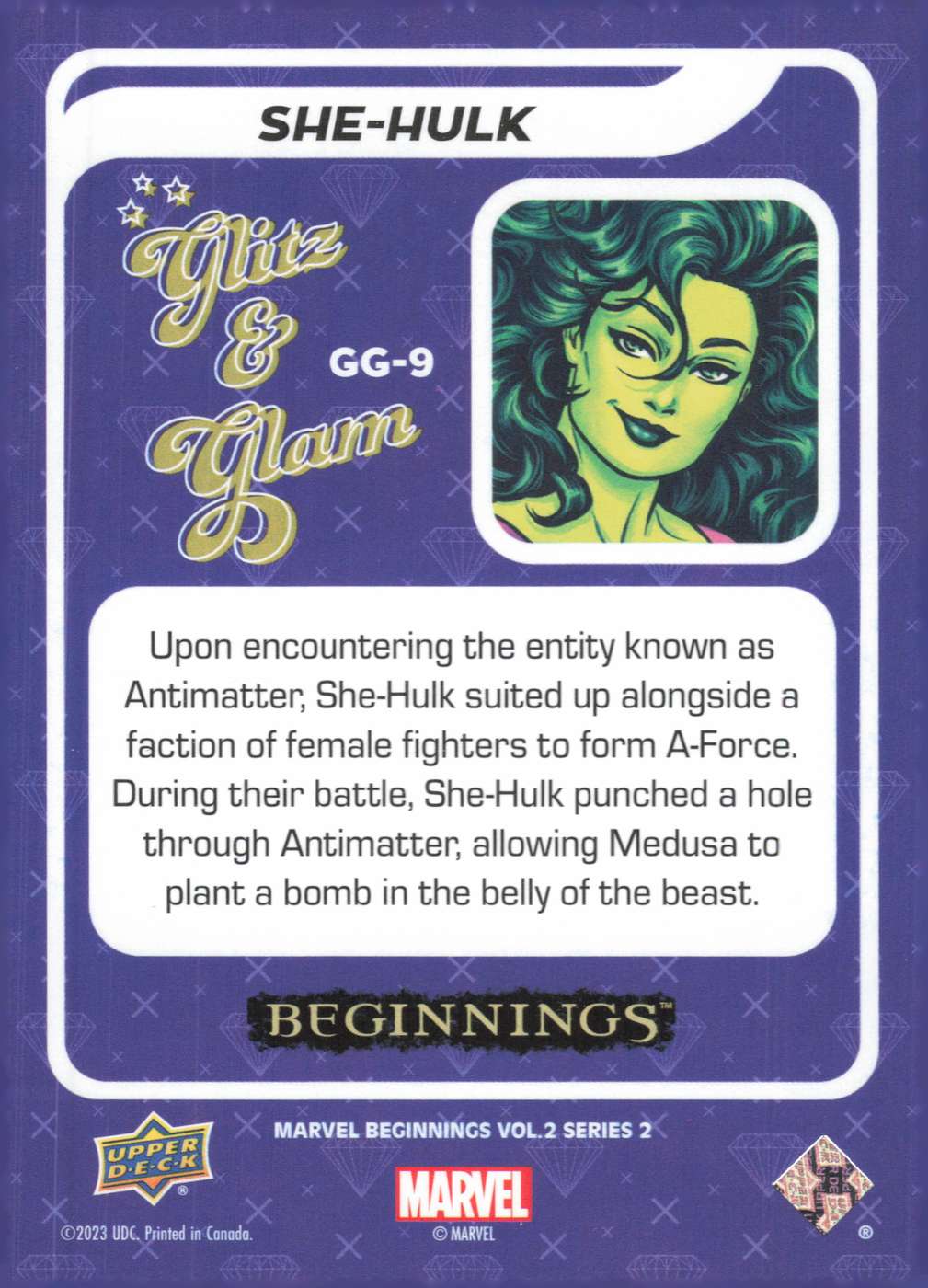 She-Hulk back card image