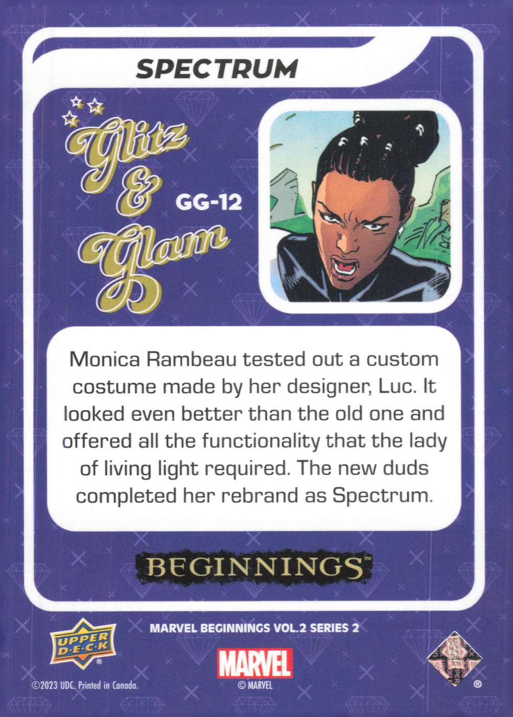 Spectrum back card image