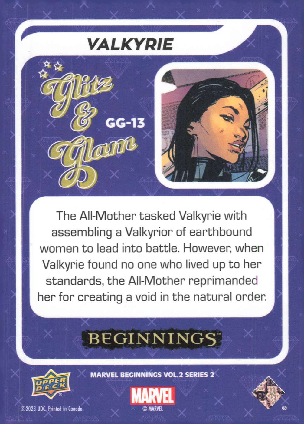 Valkyrie back card image