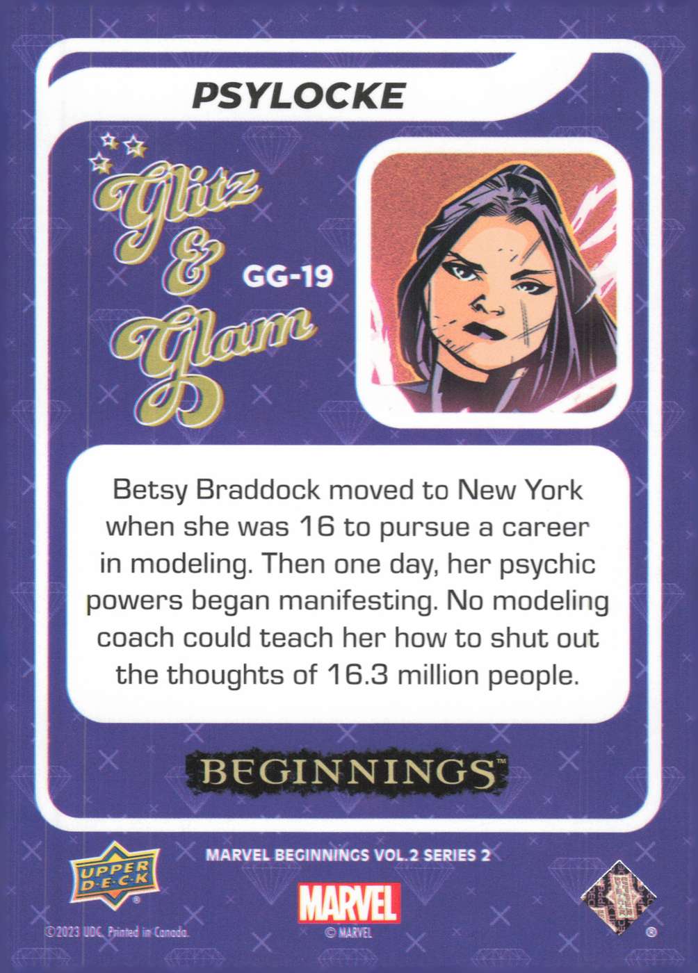 Psylocke back card image