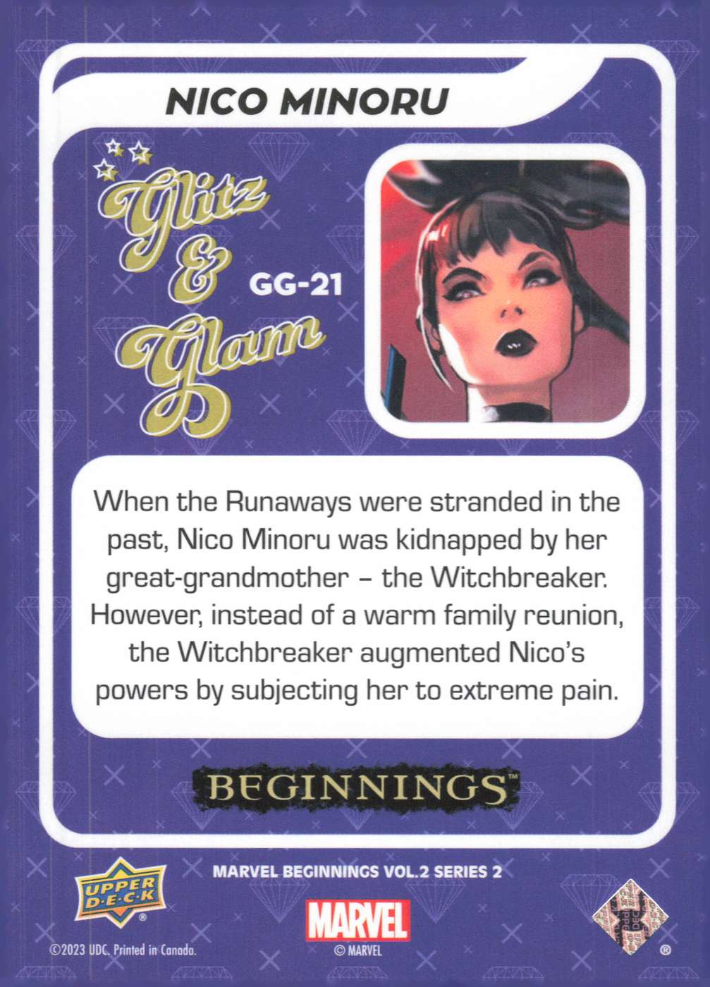 Nico Minoru back card image
