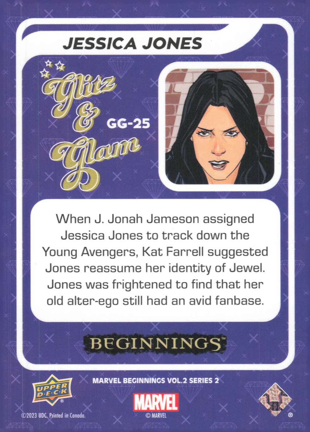 Jessica Jones back card image