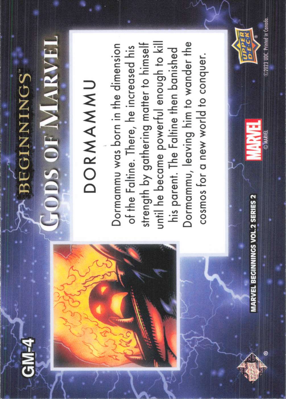Dormammu back card image