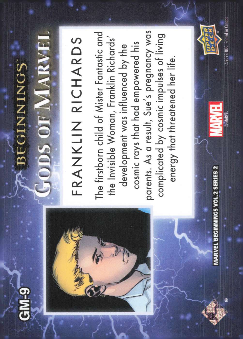 Franklin Richards back card image