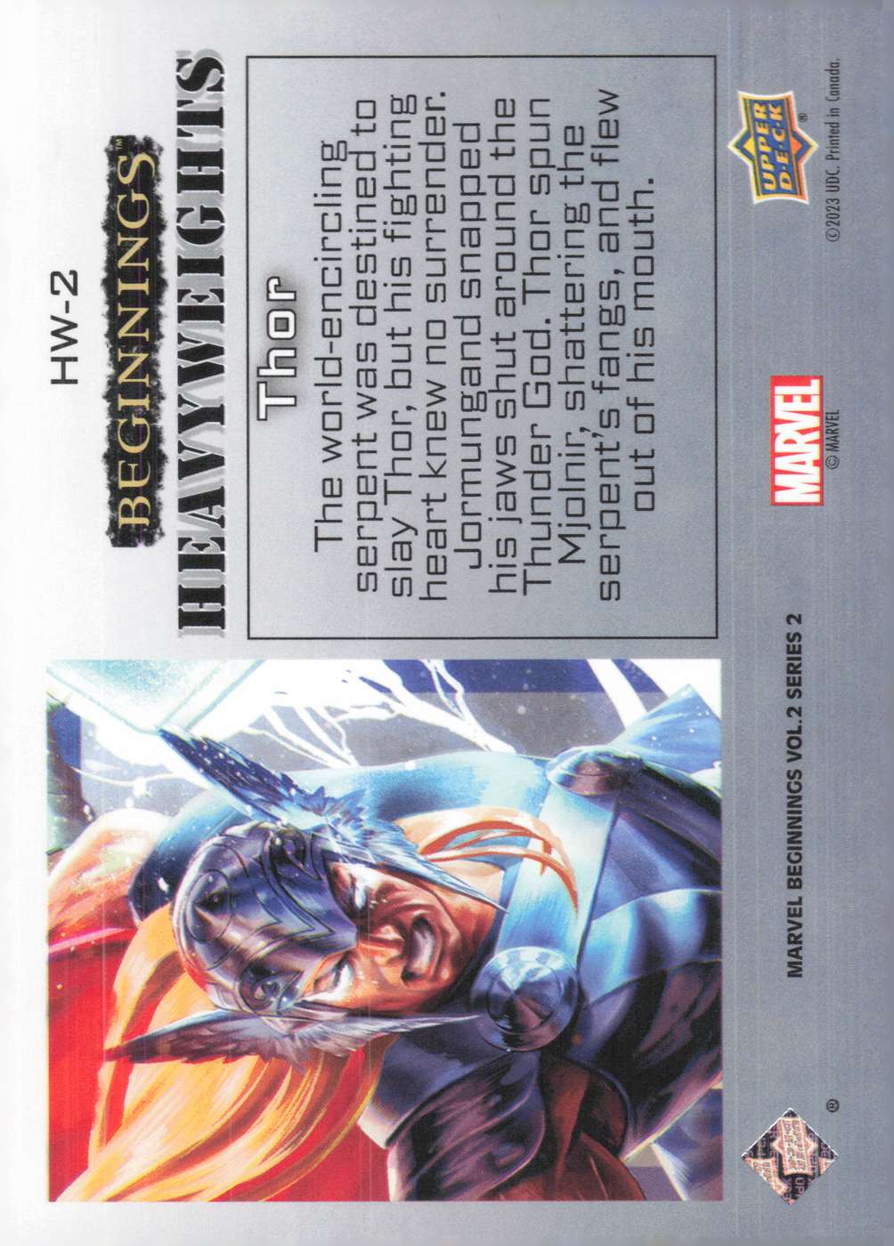Thor back card image