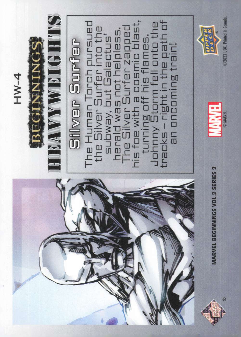 Silver Surfer back card image